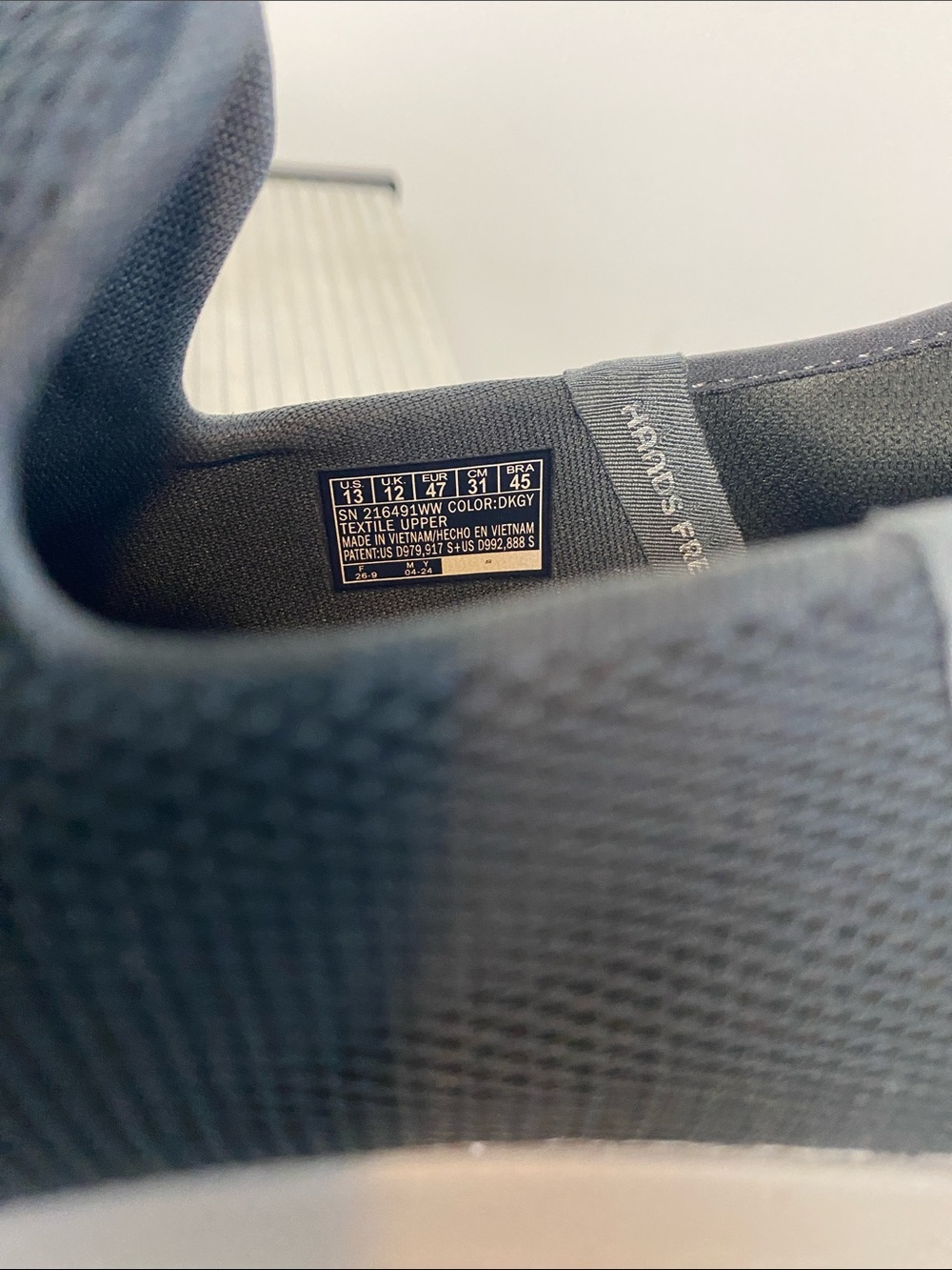Skechers Slip-On Mesh Sneakers in Navy and Light Gray Extra-Wide - Picture 6 of 7